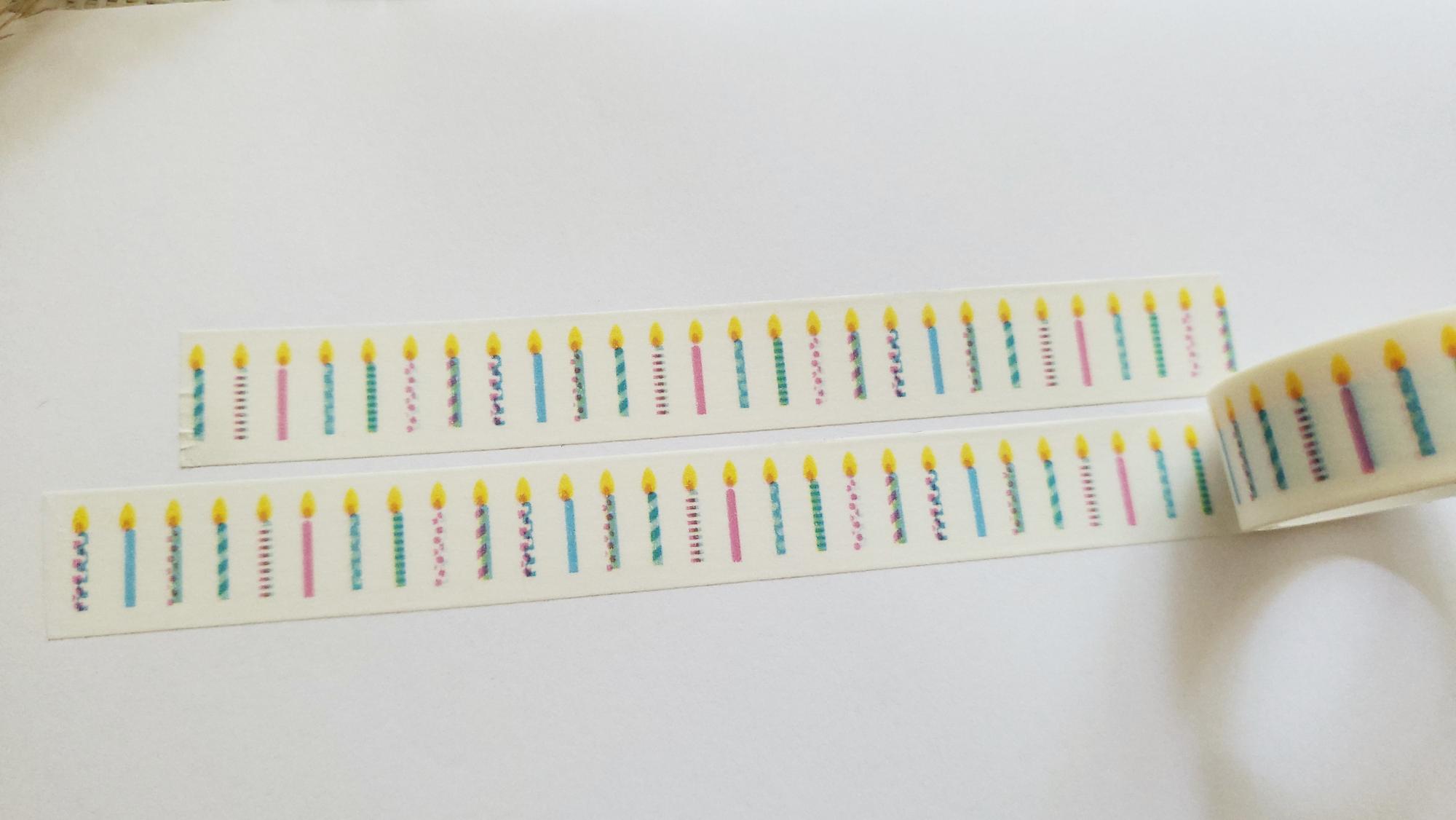Washi Tape Kerzen